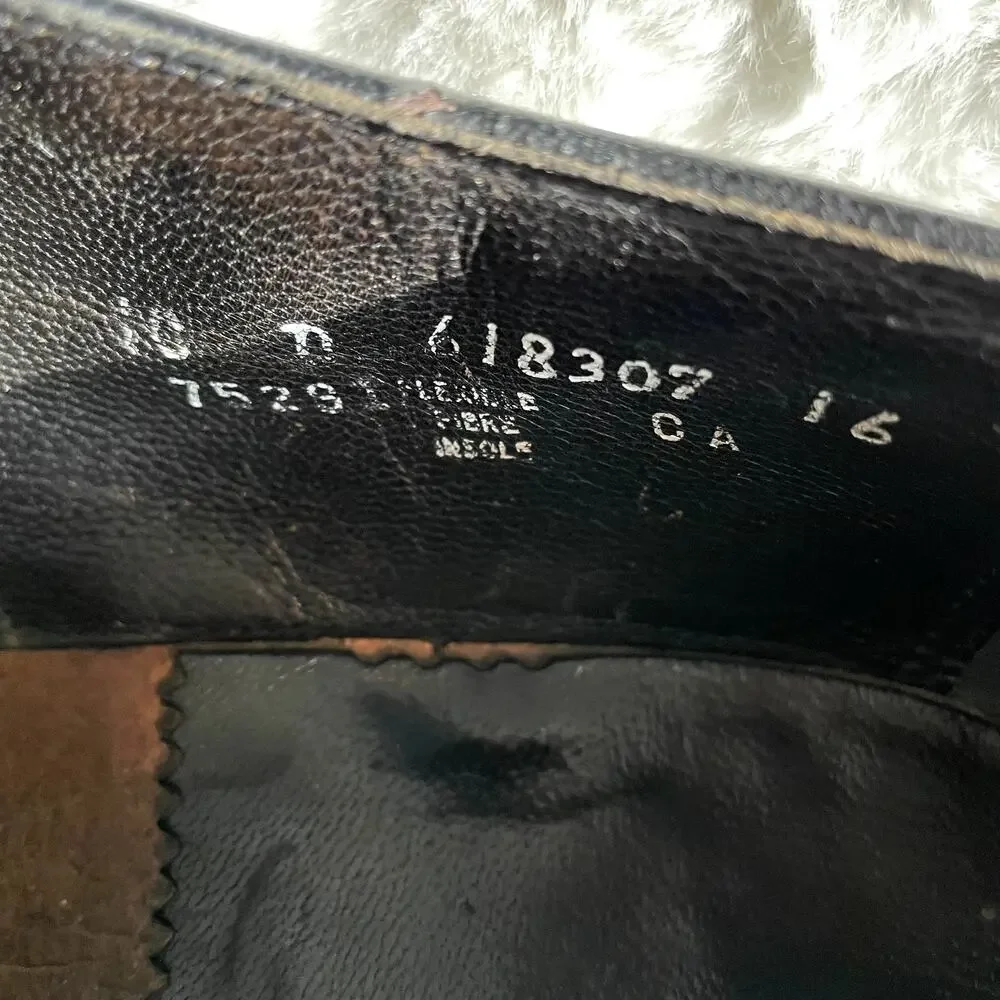 The Florsheim Shoe Men Size 10 D Black Leather Dress 618307